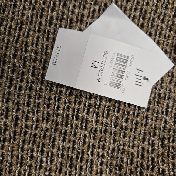 J Jill Tweed Dress Women's Sz Medium Butterscotch Sleevless Business Office... - Picture 5 of 10